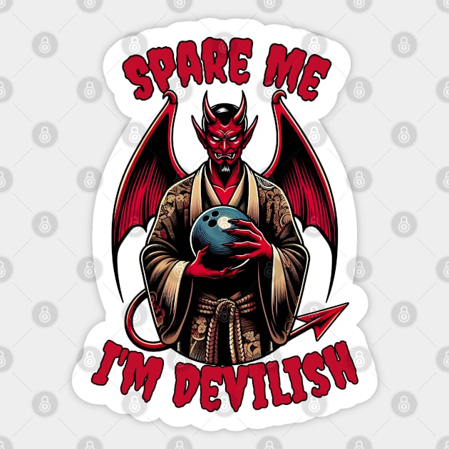 Bowling Devil Sticker by Japanese Fever